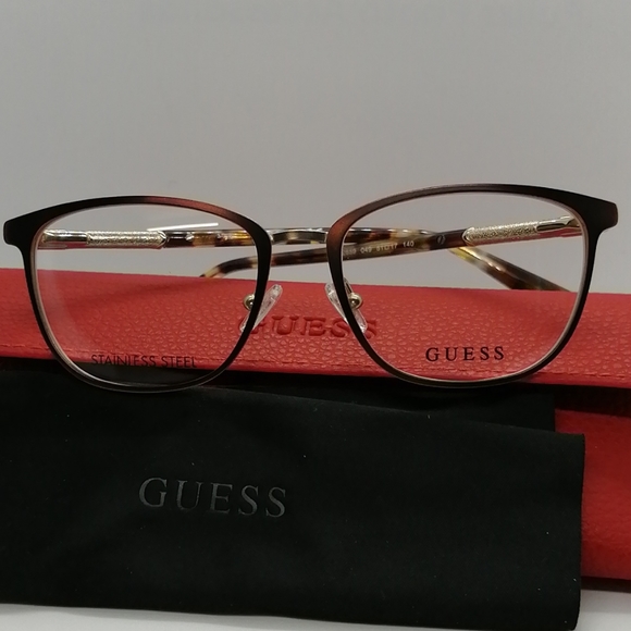 New Authentic Guess Eyeglass GU2659V Brown/Gold - Picture 2 of 8